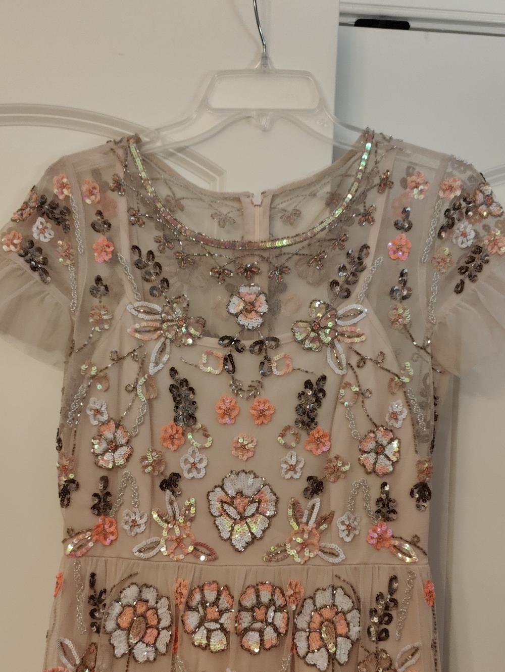 GIANNI BINI Penny Round Floral Beaded Cocktail Dress 2 - Picture 3 of 12